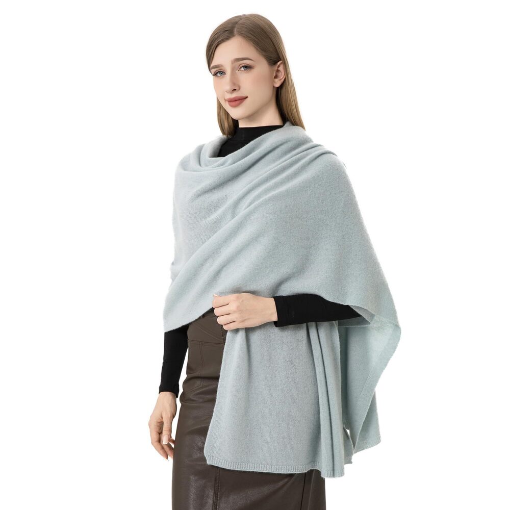 5278 100% Cashmere Wrap Warm Soft Knitted Scarf Stole For Women Airplane